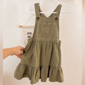 Old Navy Toddler Girl Olive Green Overall Dress